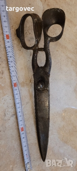 огромна масивна старинна кроячна ножица, снимка 1