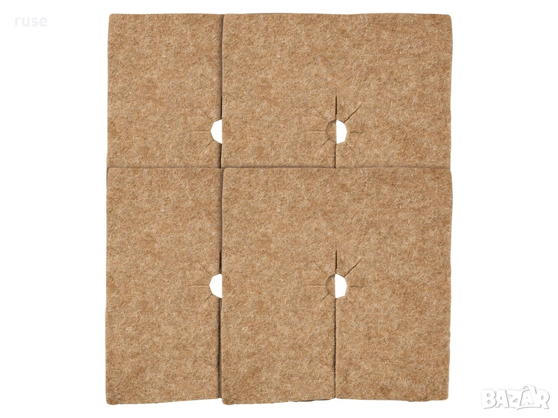 НОВИ! Мулч за защита на растения от замръзване 4броя квадрат 100% овча вълна, снимка 1