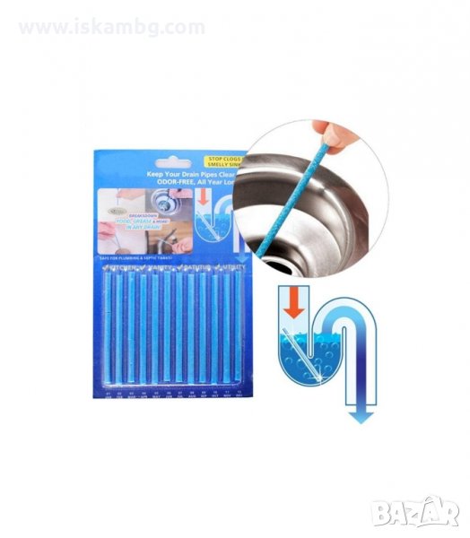 ПРЪЧИЦИ ЗА ПОЧИСТВАНЕ НА КАНАЛИ SANI STICKS - код 2017, снимка 1