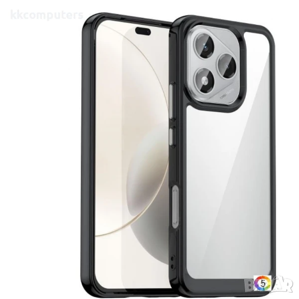 Honor 400 Lite Colorful TPU + Acrylic Удароустойчив Калъф и Протектор, снимка 1