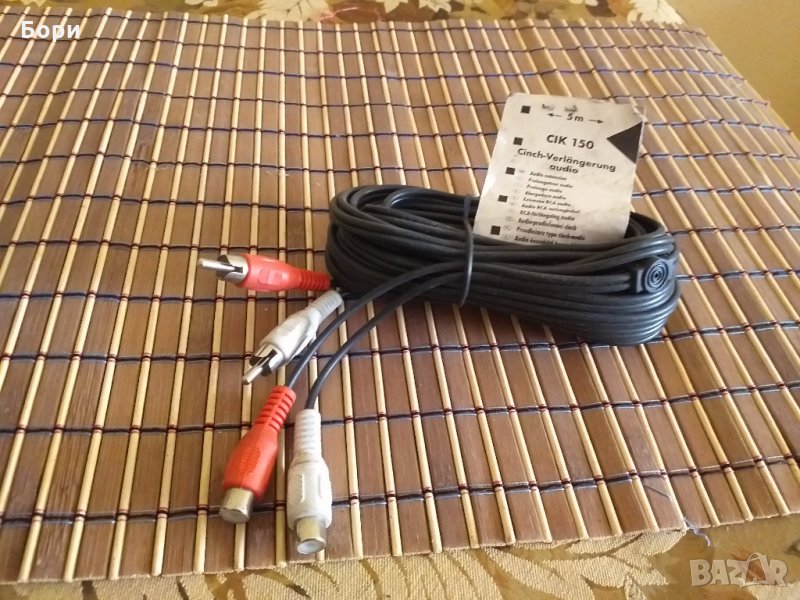 Аудио/видео кабел 5 метра, снимка 1