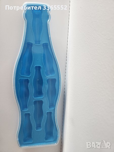 Пластмасова форма за лед с капак бутилки Coca Cola 9 гнезда, снимка 1