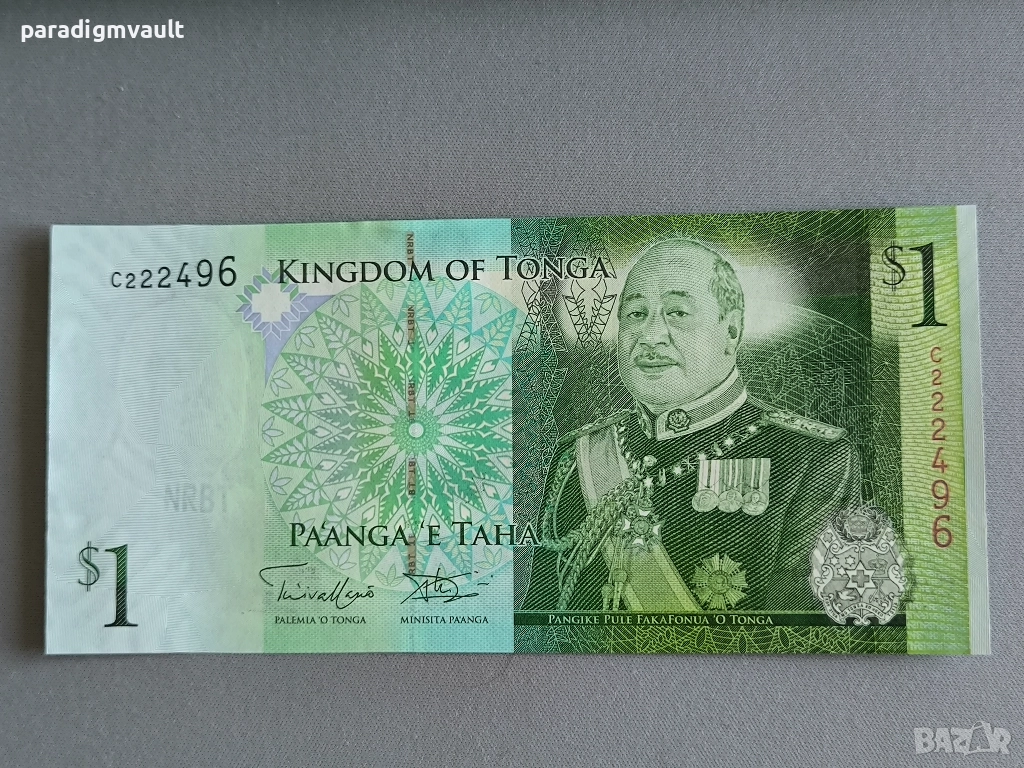 Банкнота - Тонга - 1 паанга UNC | 2009г., снимка 1