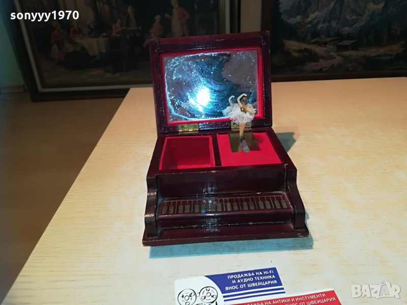 балеринка-механика кутия музика-франция, снимка 1