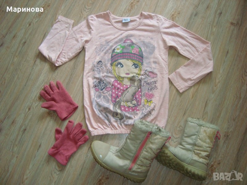 Блузка с подарък ръкавички и ботуши Decathlon №36, снимка 1