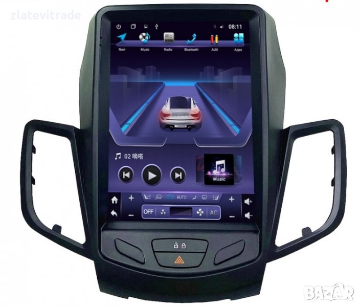 FORD FIESTA 2009 - 2016 ВЕРТИКАЛНА АНДРОИД НАВИГАЦИЯ, 9717, снимка 1