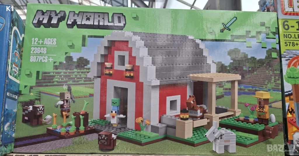 Голям Конструктор Майнкрафт 807 части, Minecraft My World, снимка 1