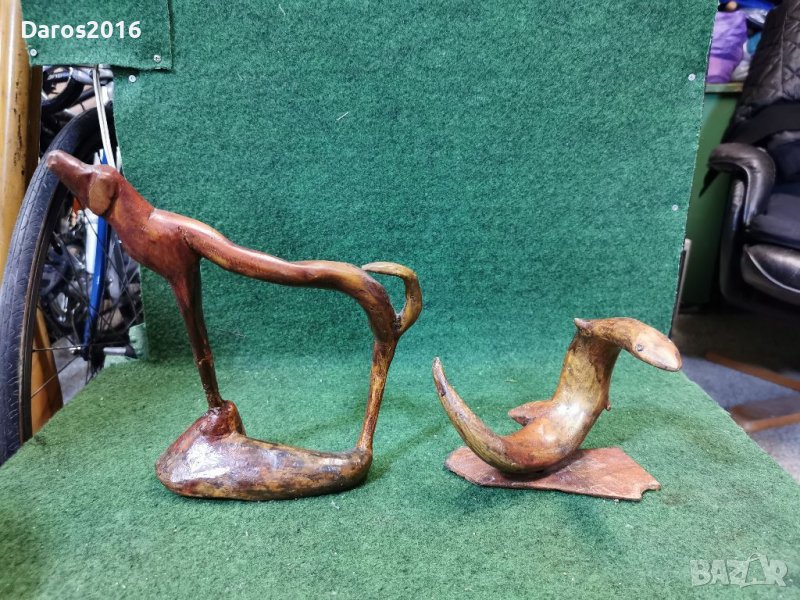 Дървени статуетки, ръчна изработка, снимка 1