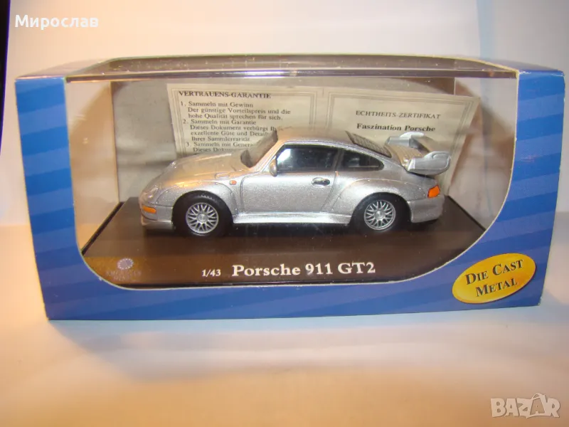 1:43 PORSCHE 911 AMERICAN MINT КОЛИЧКА МОДЕЛ, снимка 1