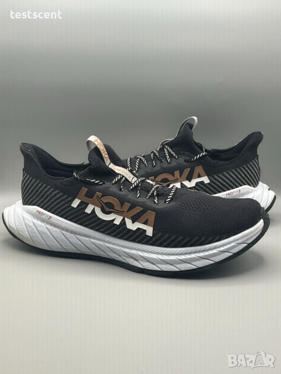 Мъжки маратонки HOKA ONE ONE Carbon X 3 – Black/White – Men’s US 12.5 (EU 47) черно бели за бягане, снимка 1