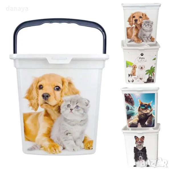 5612 Контейнер кутия за храна за домашни любимци, 6 литра, снимка 1