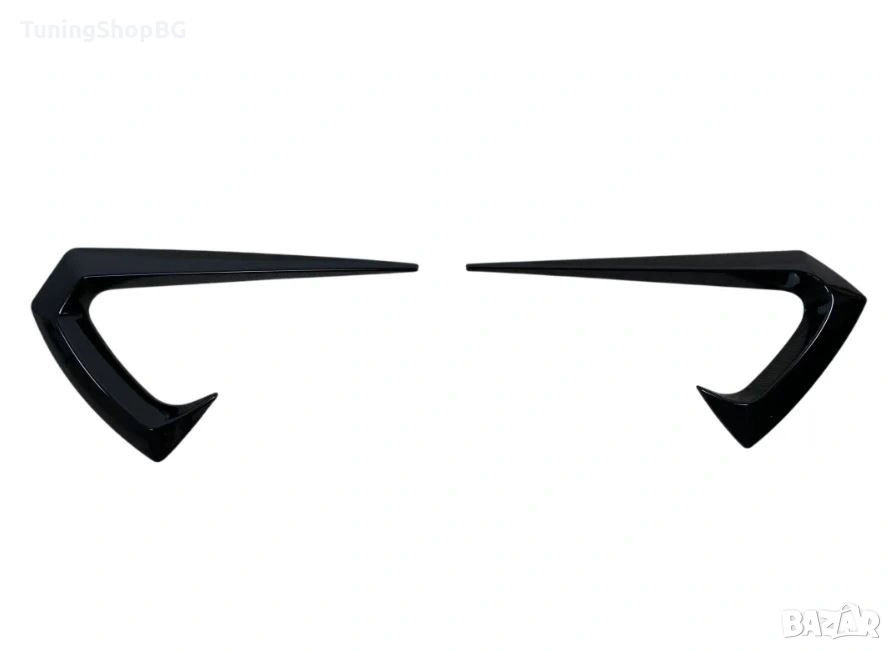 Добавки за калник около мигачите за Tesla Model 3 (2017-2022) Aero Style черен гланц, снимка 1