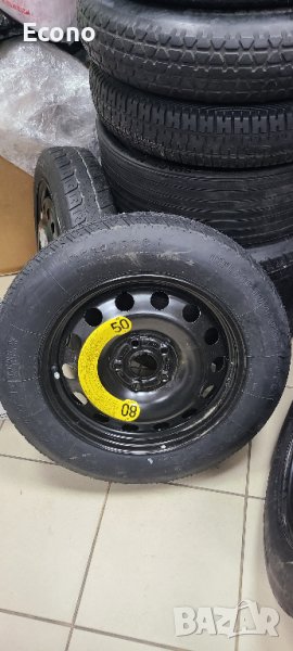 Резервна гума T135/90R16, с джанта 16 цола 5x112 за VW AUDI Q7 Q5, MERCEDES и др., снимка 1