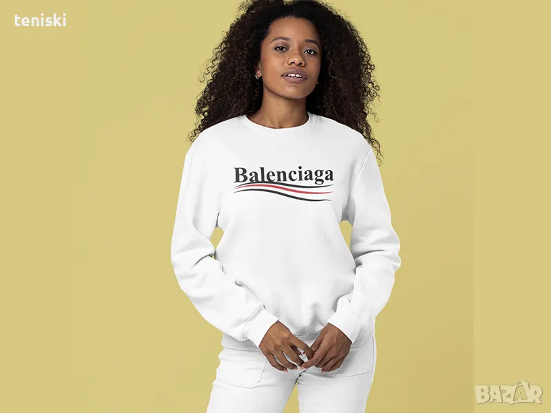 Качествени Суичъри Balenciaga Принт Всички размери , снимка 1