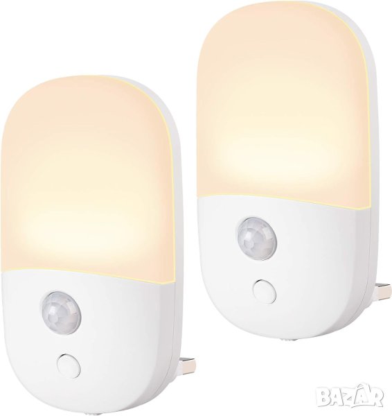 LED нощна светлина със сензор комплект от 2 броя ELN-095, снимка 1