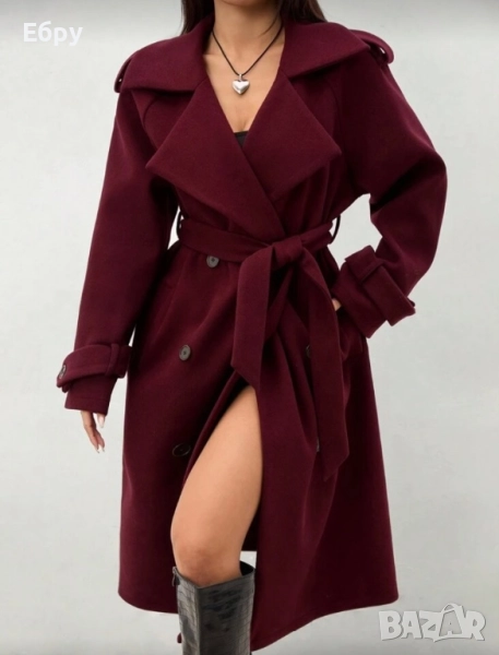 Палто- цвят бордо, снимка 1