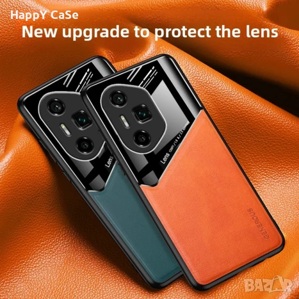 Honor 400 Pro / 400 Lite / 400 / GENEROUS Кожен кейс гръб калъф с магнит, снимка 1