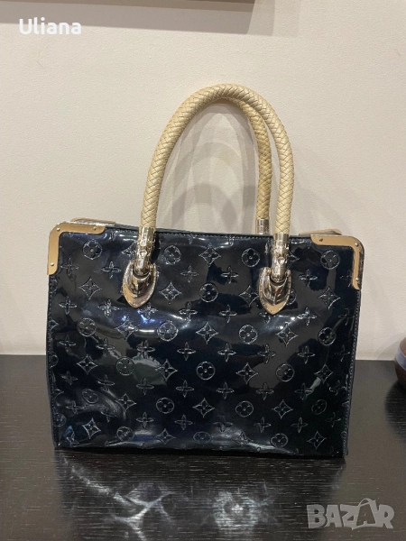 Дамска чанта естествен лак, снимка 1