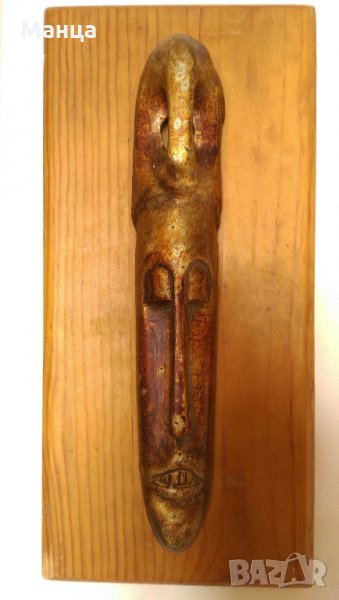 Африканска бронзова маска Фанг, снимка 1