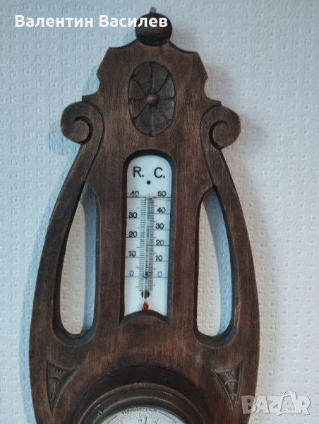 Немски барометър и термометър , снимка 1
