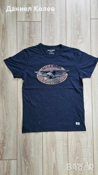 Мъжка тъмносиня тениска Jack & Jones, снимка 1