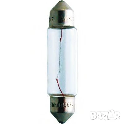 Крушка PHILIPS 24V 10W SV.5 T10,5x42 №13866CP, снимка 1