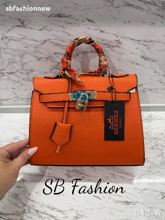 Hermes mini kelly в оранжево, снимка 1