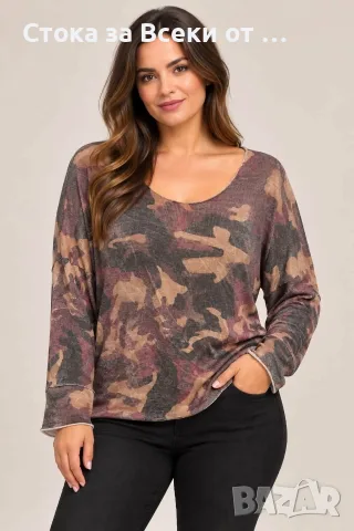 Блузи за надарени мадами, снимка 2 - Блузи с дълъг ръкав и пуловери - 56522412
