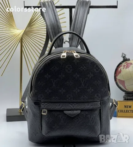 Черна раница  Louis Vuitton код SG48I, снимка 1 - Чанти - 41535291