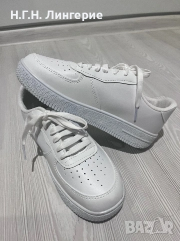  Дамски Бели кецове , снимка 3 - Кецове - 54248203