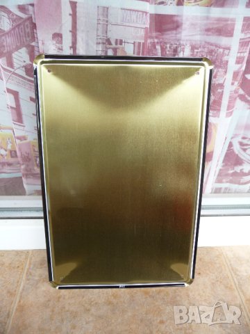 Метална табела бира зелена бутилка дървета поляна пикник, снимка 3 - Декорация за дома - 42783150