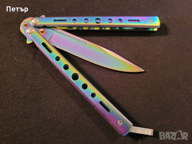 Нож тип пеперуда - функционален и заточен, снимка 2 - Ножове - 26625590