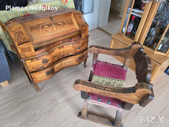 Бюро Секретар, снимка 9 - Антикварни и старинни предмети - 52572311