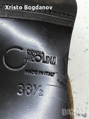 Дамски велурени обувки на ток ,,DONNA CAROLINA” номер 37, снимка 6 - Дамски обувки на ток - 30086059