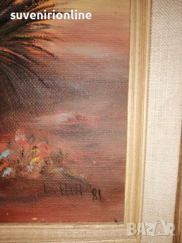 оригинална рисувана картина масло на платно с подпис, снимка 3 - Картини - 40483242
