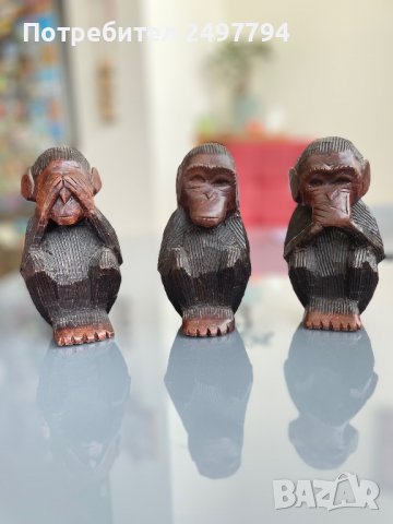 Комплект маймунки “Не чух, не видях, не знам”, снимка 6 - Други ценни предмети - 38346688