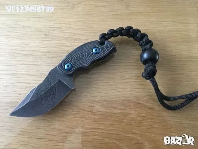 Нож /ПИРАТ/ тип ОЦЕЛЯВАНЕ - 55х120 мм,паракорд