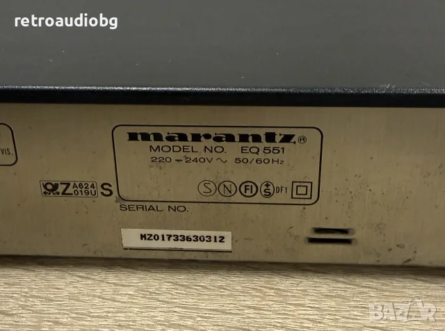 🔉Стерео графичен еквалайзер MARANTZ EQ551 - 2x10 честотни ленти🔉, снимка 6 - Ресийвъри, усилватели, смесителни пултове - 55846090