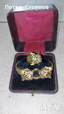 златен комплект -65.5 гр.  21.6 карата ,рубини,диаманти, снимка 15 - Антикварни и старинни предмети - 38262895