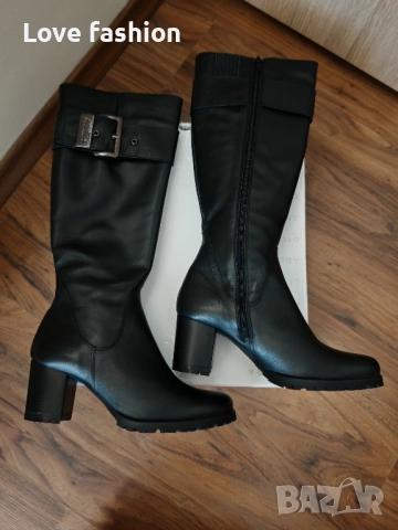 Черни ботуши от естествена кожа , снимка 8 - Дамски ботуши - 51495838