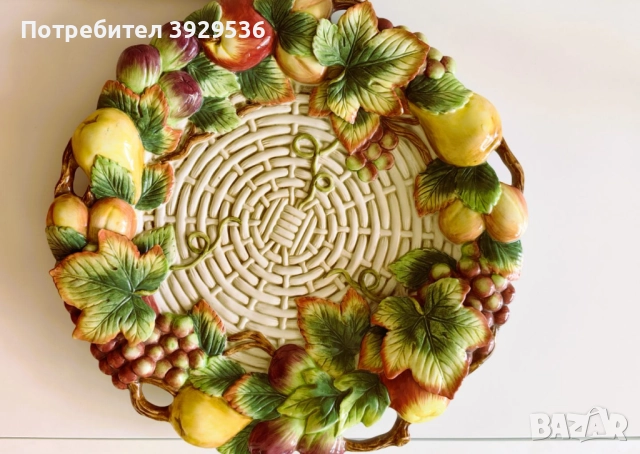 Великолепно плато от колекцията "Country Gourmet" на Fitz and Floyd, снимка 6 - Декорация за дома - 52091702
