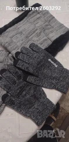 Комплект шапка и ръкавици, снимка 2 - Шапки - 48718554