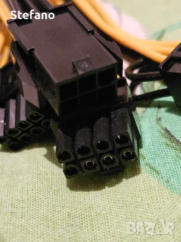 PCI Express power 6 pin женско > 2 x 8 pin мъжко, снимка 4 - Геймърски - 49715133