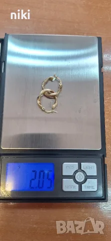 Златни обици 14к, снимка 3 - Обеци - 56331405