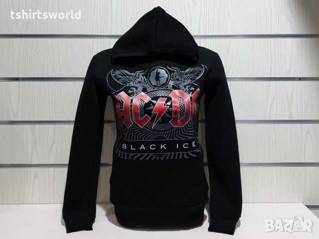 Нов дамски суичър с дигитален печат на музикалната група AC/DC - Black Ice, снимка 6 - Суичъри - 31160534