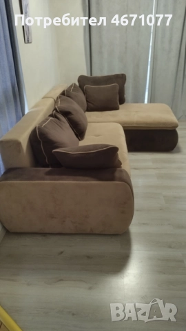 Холова гарнитура ъглова 270/170/75 см., снимка 2 - Дивани и мека мебел - 52680220