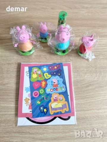 4 играчки фигурки на прасенцето Пепа Peppa pig + Изкуство и занаяти, снимка 9 - Други - 42121460