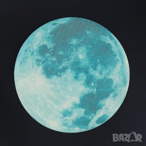 Фосфорен Светещ Лунен 3D стикер за стена за детска стая, снимка 7 - Декорация за дома - 30769368