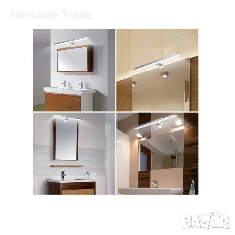 Декоративна лампа за баня Mercado Trade, LED светлина, 4,8W , снимка 3 - Лед осветление - 48868386