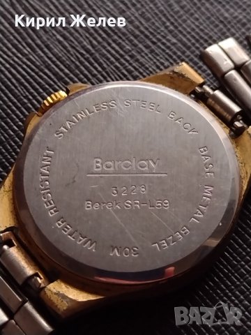 КРАСИВ МЪЖКИ ЧАСОВНИК BARCLAY QUARTZ WATER RESISTANT 30m. с ОРИГИНАЛНА ВЕРИЖКА 33289, снимка 6 - Мъжки - 38688743